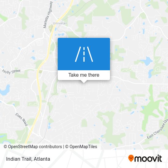 Indian Trail map