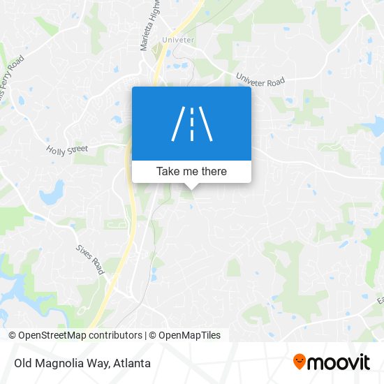 Old Magnolia Way map