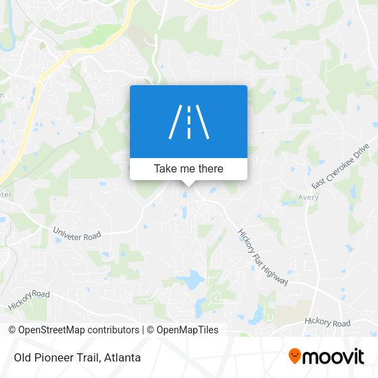 Mapa de Old Pioneer Trail