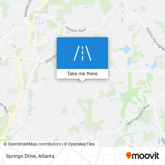 Springs Drive map