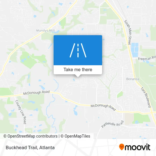 Buckhead Trail map