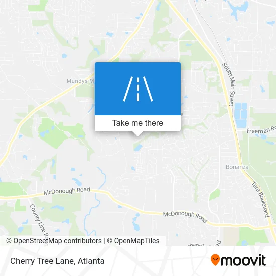 Cherry Tree Lane map