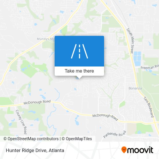 Mapa de Hunter Ridge Drive