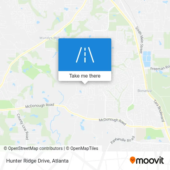 Hunter Ridge Drive map