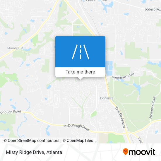 Mapa de Misty Ridge Drive