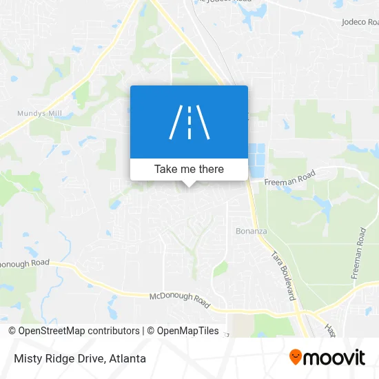 Misty Ridge Drive map