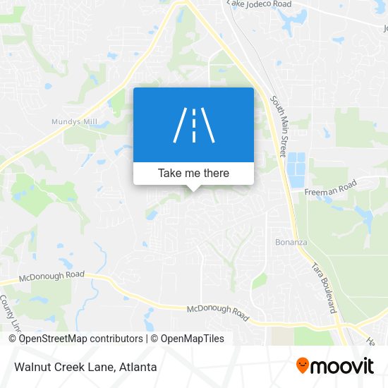 Mapa de Walnut Creek Lane