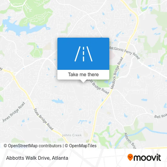 Abbotts Walk Drive map