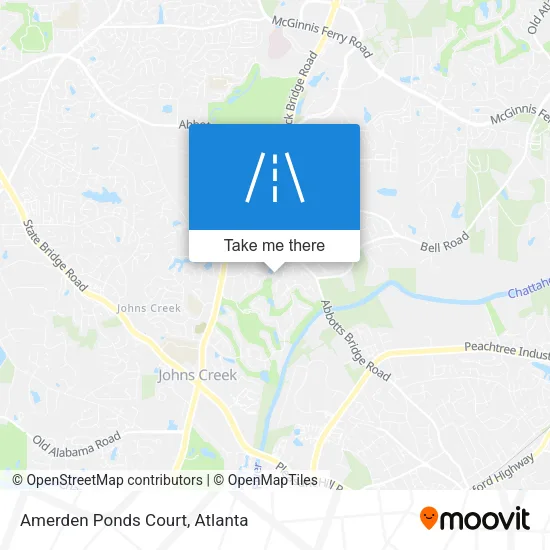 Amerden Ponds Court map