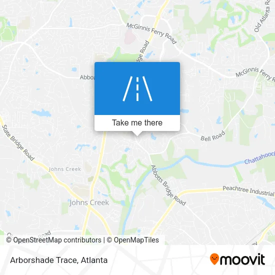 Arborshade Trace map