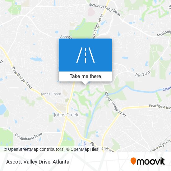 Ascott Valley Drive map