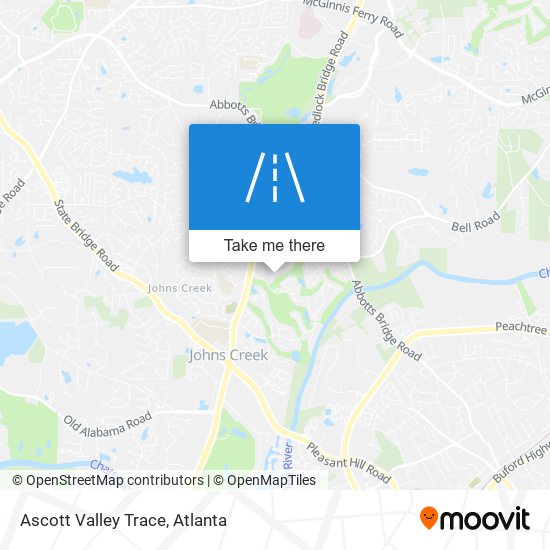 Mapa de Ascott Valley Trace