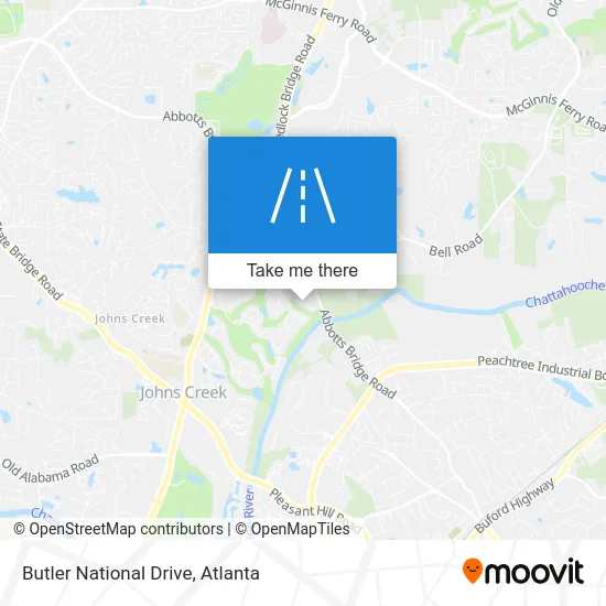 Butler National Drive map