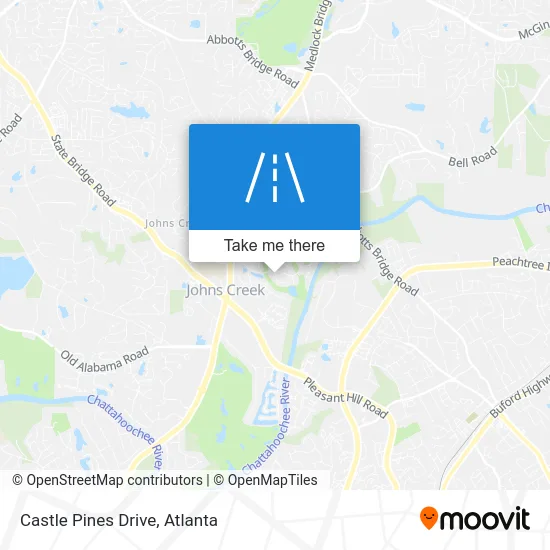 Castle Pines Drive map