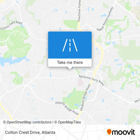 Colton Crest Drive map