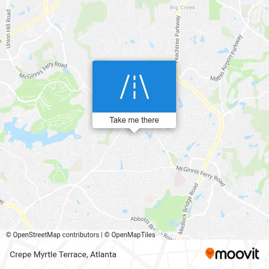 Crepe Myrtle Terrace map