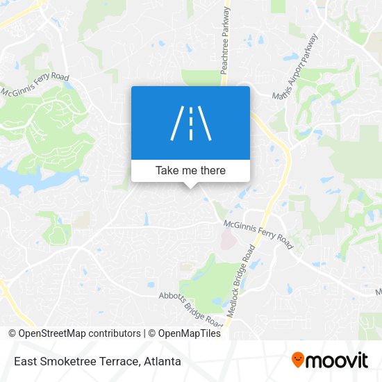 Mapa de East Smoketree Terrace