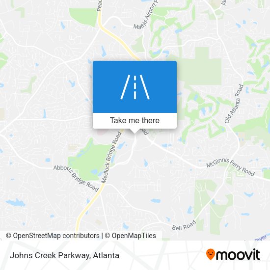 Mapa de Johns Creek Parkway