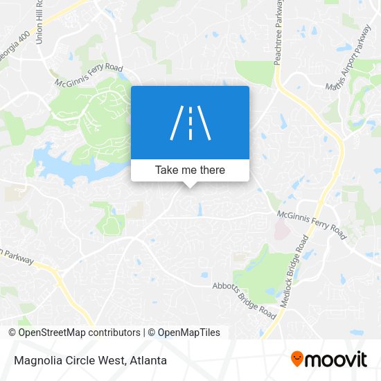 Magnolia Circle West map
