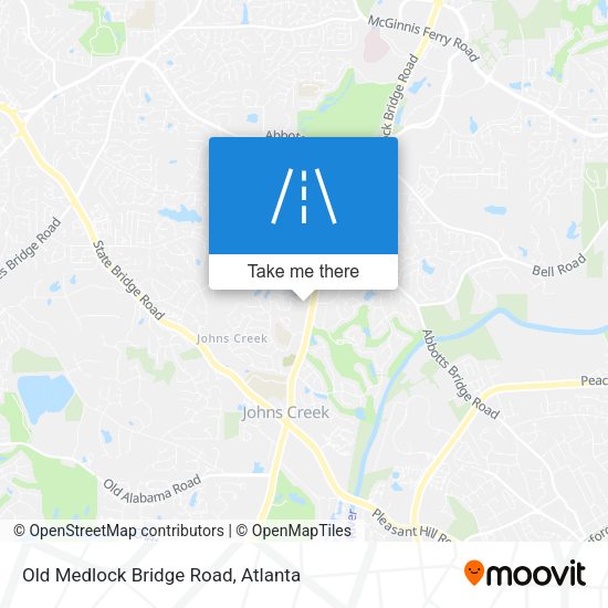 Old Medlock Bridge Road map