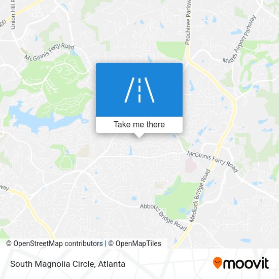 South Magnolia Circle map