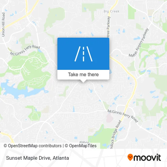 Sunset Maple Drive map