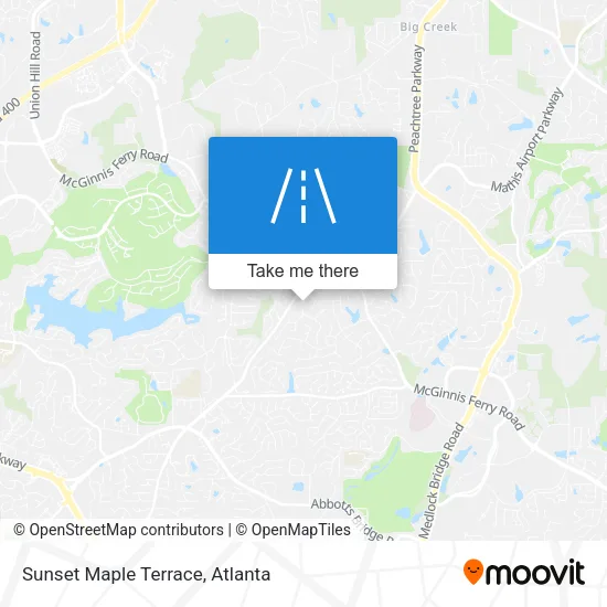 Sunset Maple Terrace map
