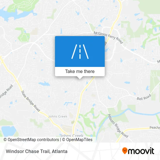 Windsor Chase Trail map