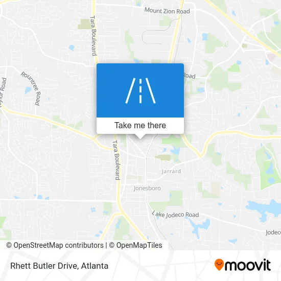 Rhett Butler Drive map