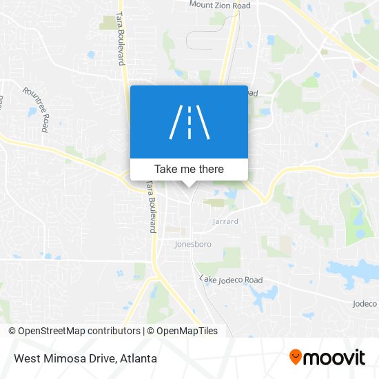 West Mimosa Drive map