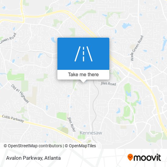 Mapa de Avalon Parkway