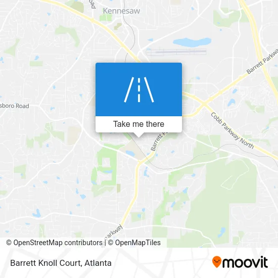 Barrett Knoll Court map