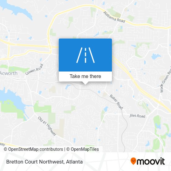 Mapa de Bretton Court Northwest