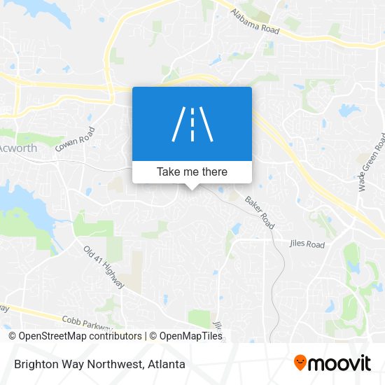Brighton Way Northwest map