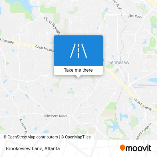 Brookeview Lane map