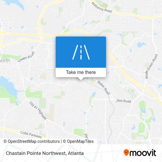 Chastain Pointe Northwest map