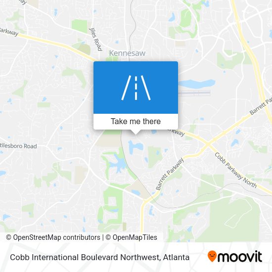 Cobb International Boulevard Northwest map