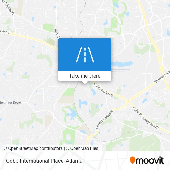 Cobb International Place map