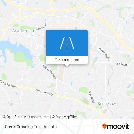 Creek Crossing Trail map