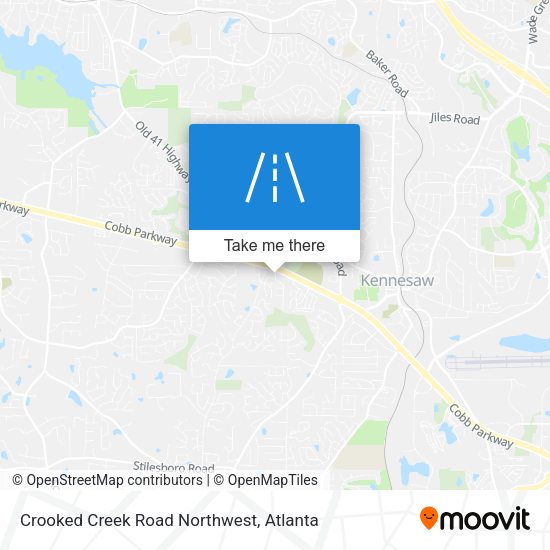 Mapa de Crooked Creek Road Northwest