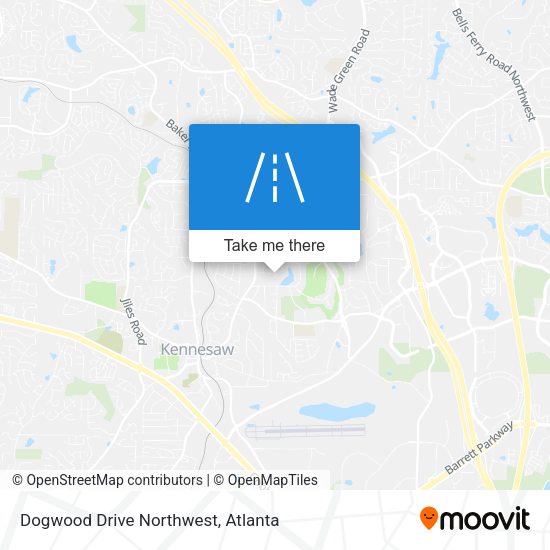 Dogwood Drive Northwest map