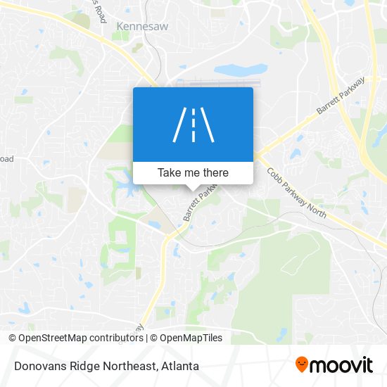 Donovans Ridge Northeast map