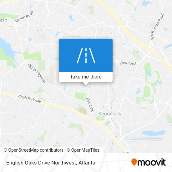 English Oaks Drive Northwest map