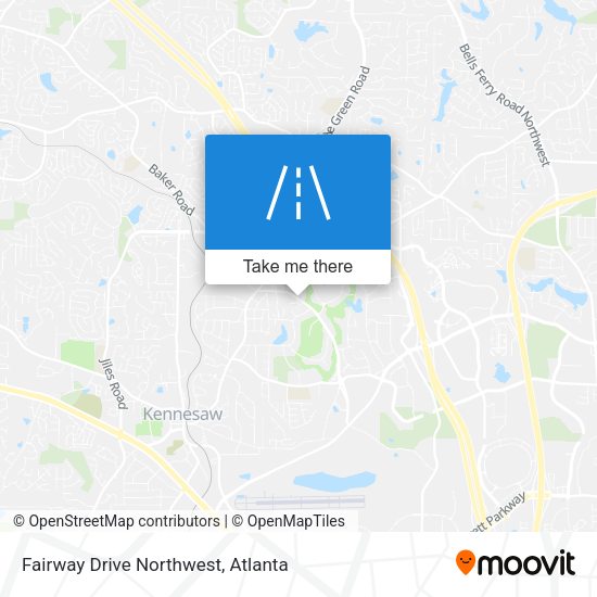 Fairway Drive Northwest map