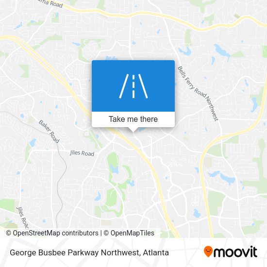 George Busbee Parkway Northwest map