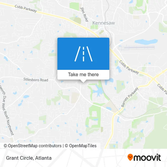 Grant Circle map