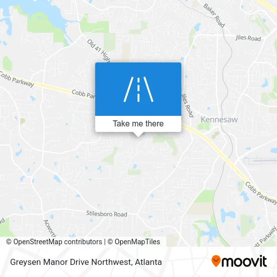 Greysen Manor Drive Northwest map