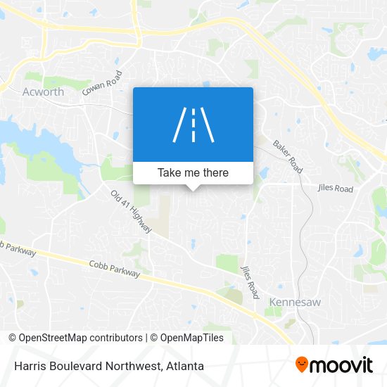 Mapa de Harris Boulevard Northwest
