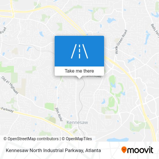 Mapa de Kennesaw North Industrial Parkway
