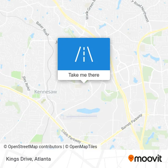 Kings Drive map